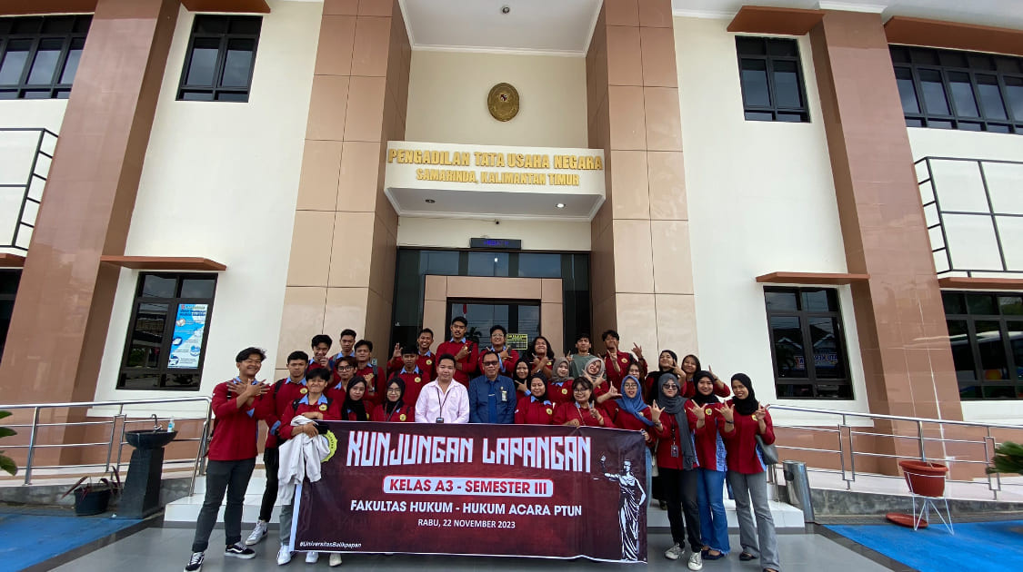 Mahasiswa Fakultas Hukum Kelas A1 dan A3 Angkatan 2022 Kunjungan di PTUN SAMARINDA TAHUN 2023